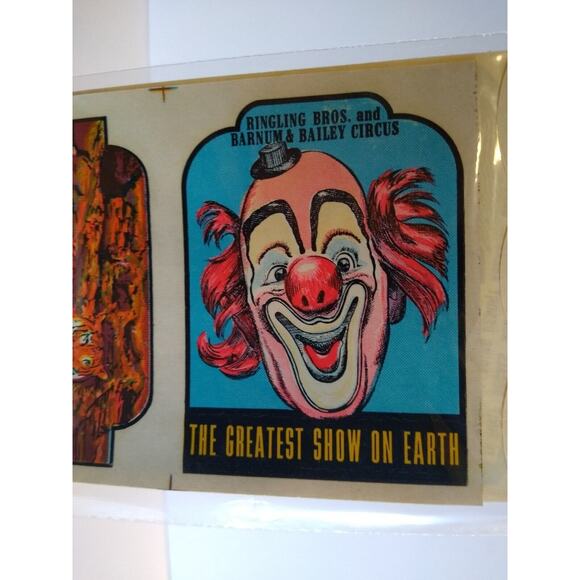 Ringling Bros And Barnum Bailey Decals Package Circus Clown Tiger Big Show Tent - Picture 3 of 7